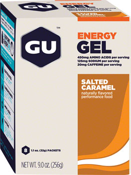 GU Energy Gel - Salted Caramel, Box of 8 BOX Gels