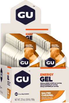 GU Energy Gel - Salted Caramel, Box of 24 BOX Gels
