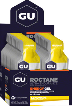 GU Roctane Energy Gel - Lemonade, Box of 24 BOX Gels
