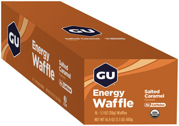 GU Energy Waffle - Salted Caramel, Box of 16 BOX Waffles