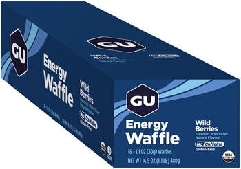 GU Energy Waffle - Wild Berries, Box of 16 BOX Waffles