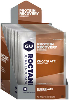 GU Roctane Recovery Drink Mix: Chocolate Smoothie, 10 Pack BOX Drink Mixes