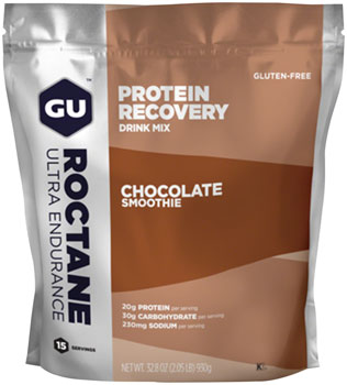 GU Roctane Recovery Drink Mix: Chocolate Smoothie, 15 Serving Packet EA Drink Mixes