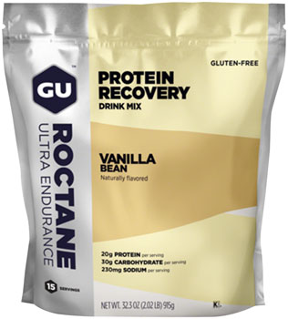 GU Roctane Recovery Drink Mix: Vanilla Bean, 15 Serving Packet EA Drink Mixes