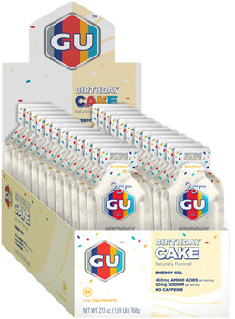 GU Energy Gel - Birthday Cake, Box of 24 BOX Gels