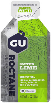 GU Roctane Energy Gel - Salted Lime, Box of 24 BOX Gels