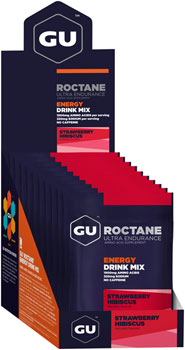GU Roctane Energy Drink Mix - Strawberry Hibiscus, Box of 10 BOX Drink Mixes