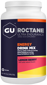 GU Roctane Energy Drink Mix - Lemon Berry, 24 Serving Canister EA Drink Mixes