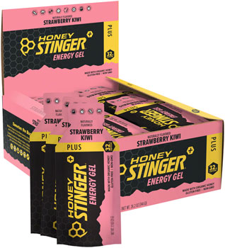 Honey Stinger Organic Energy Gel - Kiwi-Strawberry with Caffeine, Box of 24 BOX Gels