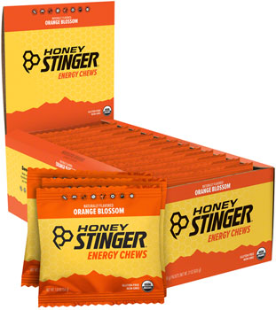 Honey Stinger Organic Energy Chews - Orange, Box of 12 BOX Chews