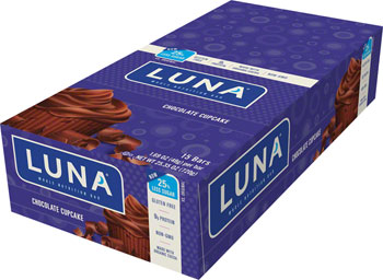 Clif Bar Clif Luna Bar: Chocolate Cupcake, Box of 15 BOX Bars
