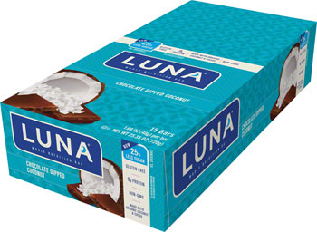 Clif Bar Clif Luna Bar: Dipped Chocolate Coconut Box of 15 BOX Bars