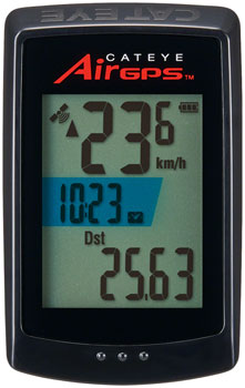 CatEye AirGPS Cycling Computer - with CDC Cadence Sensor, Black EA Bike Computers