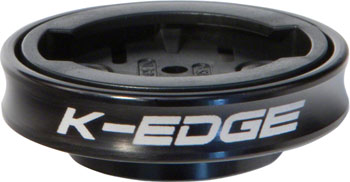 K-Edge Gravity Cap Stem Mount for Garmin Quarter Turn Type Computers, Black EA Computer Mount Kit/Adapter