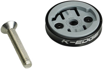 K-Edge Wahoo Gravity Stem Cap Mount for Wahoo Bolt and Wahoo ELEMNT computers: Black EA Computer Mount Kit/Adapter
