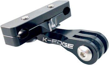K-Edge Go BIG Pro Saddle Rail Camera Mount for GoPro, Garmin, and Shimano, Black EA Camera Mounts