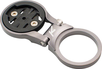 K-Edge Adjustable Stem Mount for Garmin Quarter Turn Type Computers, Gunmetal EA Computer Mount Kit/Adapter