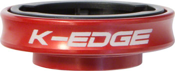 K-Edge Gravity Stem Cap Mount for Garmin Quarter Turn Type Computers, Red EA Computer Mount Kit/Adapter