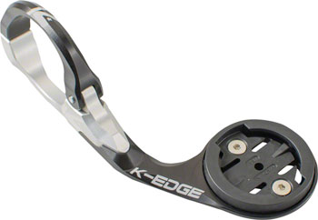K-Edge Garmin Race Handlebar Mount: 31.8mm, Black/Silver EA Computer Mount Kit/Adapter