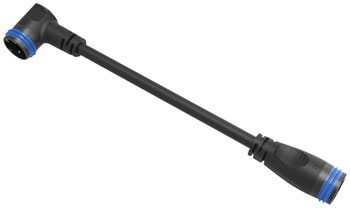 Mahle Smartbike Systems AD RA2 Range Extender Connector Cable - 90 Degree Plug, 110mm EA Ebike Battery Cables