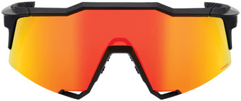 100% Speedcraft Sunglasses - Soft Tact Black/Hiper Red Mirror Lens Soft Tact Black EA Sunglasses