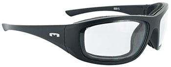 Mountain Shades Roadhenge Safety Glasses - Matte Black, Clear Lens EA Shop Supply