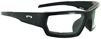Mountain Shades Roscoe Safety Glasses - Matte Black, Clear Lens EA Shop Supply