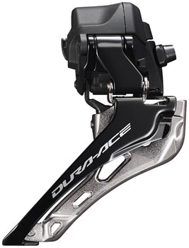 Shimano Dura-Ace FD-R9250 Di2 Front Derailleur - 2x12-Speed, Braze-on, Down Swing, For 50-55t Max, Black/Silver EA Front Derailleur