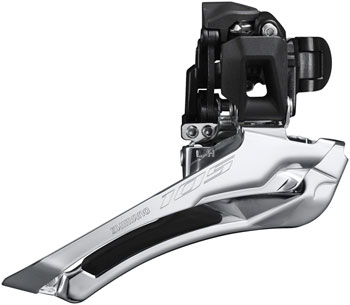 Shimano 105 FD-R7100-BL Front Derailleur - 12-Speed, Double, 34.9mm Band Clamp, Down-Swing, Down-Pull, 52t Max EA Front Derailleur