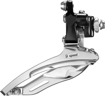 microSHIFT R539 Front Derailleur - 9-Speed, Triple for 52/42/30t, Braze On, Shimano Compatible, Black EA Front Derailleur