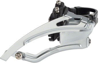 microSHIFT MarvoLT Front Derailleur - 9-Speed Double, 42t Max, High-Mount Band Clamp, Shimano Compatible EA Front Derailleur