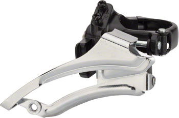 microSHIFT Mezzo Front Derailleur - 7/8-Speed Triple, 42/34/24t, Band Clamp, Shimano Compatible EA Front Derailleur