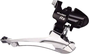 microSHIFT R8 Front Derailleur 7/8-Speed Double, 52T Max, 31.8/34.9 Band Clamp, Shimano Compatible EA Front Derailleur