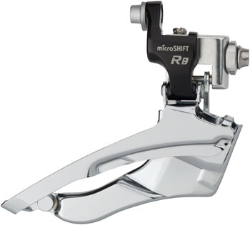 microSHIFT R8 Front Derailleur 7/8-Speed Triple, 50/39/30T, Braze-On, Shimano Compatible EA Front Derailleur
