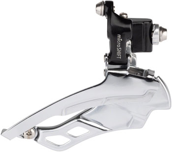 microSHIFT R10 Front Derailleur - 10-Speed Triple, 50/39/30t, Braze-On, Shimano Compatible, Black EA Front Derailleur