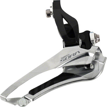 Shimano Sora FD-R3000 9-Speed Double Braze-On Front Derailleur, only compatible with Sora R3000 2x left shifter EA Front Derailleur