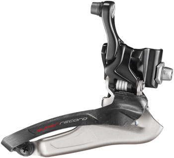 Campagnolo Super Record 12s Front Derailleur, 12-Speed, Braze-on, Carbon EA Front Derailleur