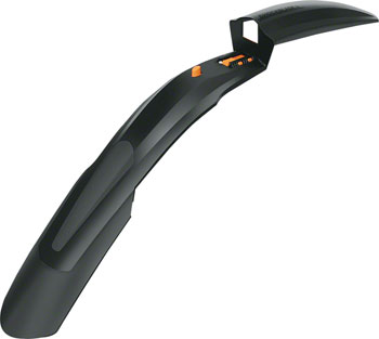 SKS Shockblade Dark 28", 29" and Plus Front Fender: Matte Black EA Clip-On Fender