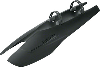 SKS X-Board Dark Downtube Fender: Matte Black EA Clip-On Fender
