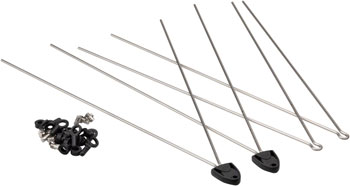 SKS V-Brace 380mm Fender Stay Set with Drawbolts, Front and Rear SET Fender Part