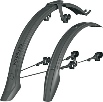 SKS Veloflexx 55 Clip-On Fender Set - 700/26x52, Black SET Clip-On Fender