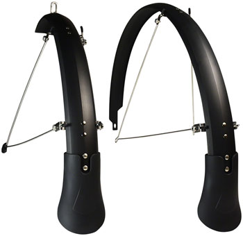 Planet Bike Cascadia ALX 700c x 55 Fender Set: Black (700c x 35-45) Black PAA Full Coverage Fender