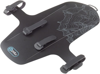 PDW Portland Design Works Mud Shovel 6.5 Fat Fender - Fork Mount, Black EA Clip-On Fender