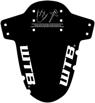 WTB Logo Gravel Mud Guard, Fork Mount, Black EA Clip-On Fender