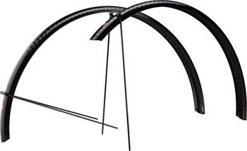 Velo Orange Hammered 700c x 45 Fender Set: Black (700c x 25-35) Black EA Full Coverage Fender