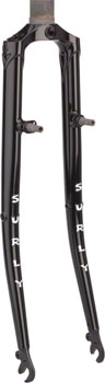 Surly Cross Check 1 1/8" Fork with Mid Eyelets, with Threaded Bosses Black EA Cyclocross/Hybrid Fork