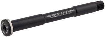 Wolf Tooth Front Thru Axle - FOX, 15 x 110mm, Black EA Thru Axle