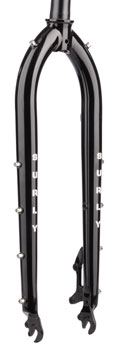Surly Cocktail Fork - 27.5" / 29", QRx100mm, 1-1/8" Straight Steerer, 445mm Axle To Crown, Steel, Black EA Rigid Mountain Fork