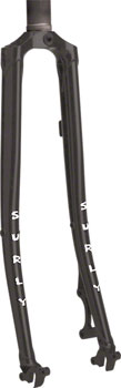 Surly Straggler Fork - 700c, QRx100mm, 1-1/8" Straight Steerer, 400mm Axle To Crown, Steel, Black EA Cyclocross/Hybrid Fork