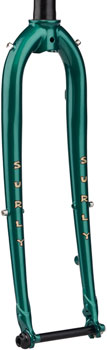 Surly Straggler Thru-Axle Fork - 650b, 390mm, 1-1/8" Straight Steerer, Steel, Subtropic Algae Subtropic Algae EA Cyclocross/Hybrid Fork